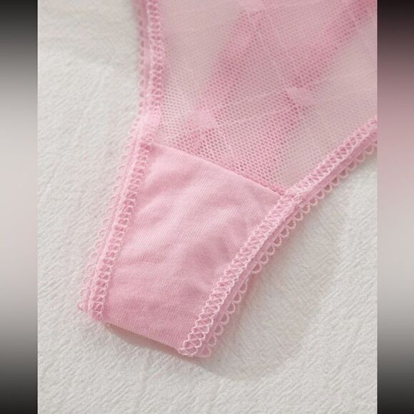 Sexy Mesh Bow Frill Trim Thong (SIZE XS) - Picture 5 of 5